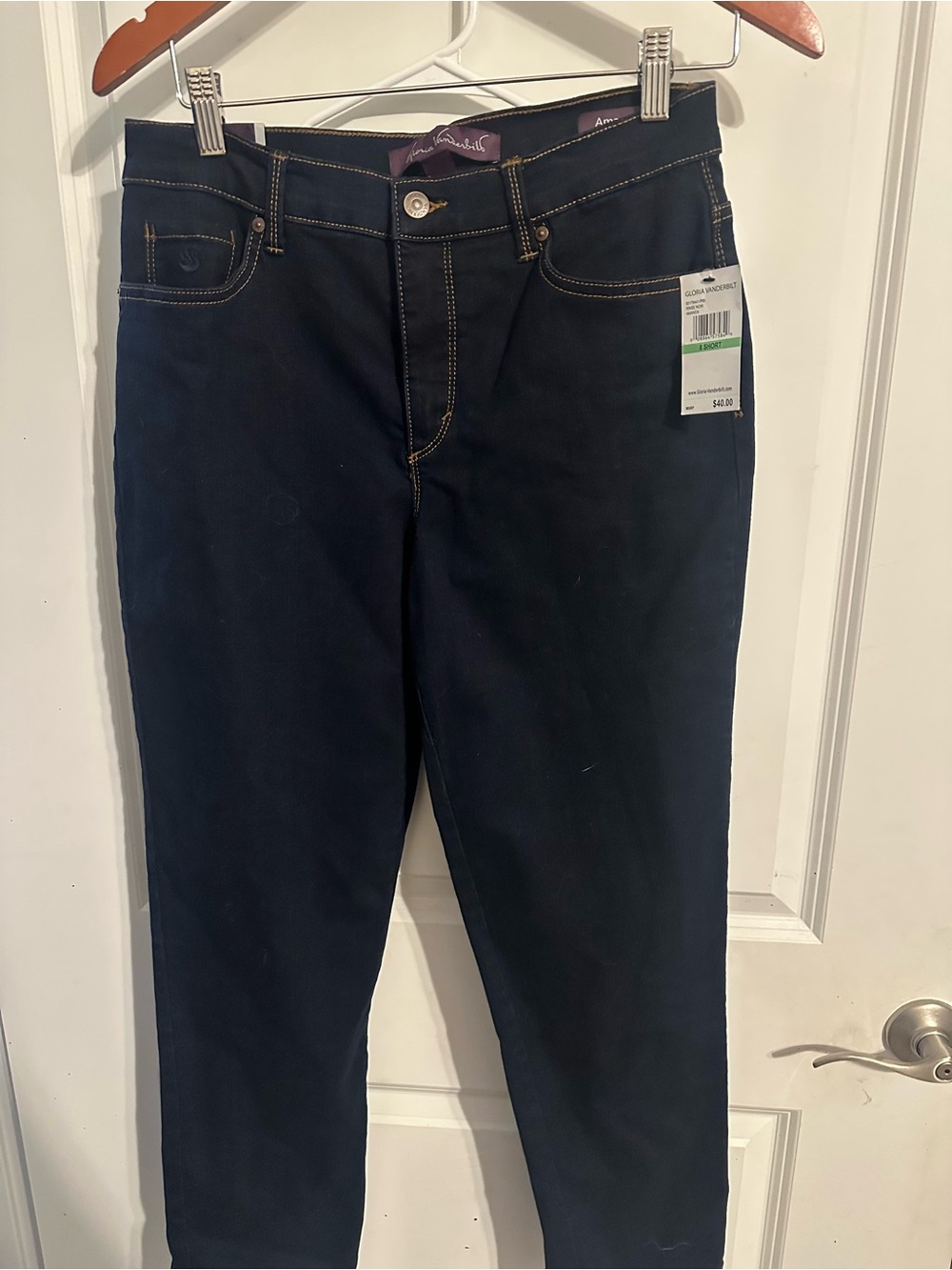 Gloria Vanderbilt Dark Navy Straight Leg Jeans